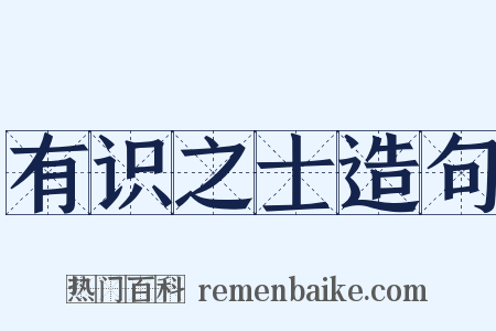 有识之士造句是什么意思的图片